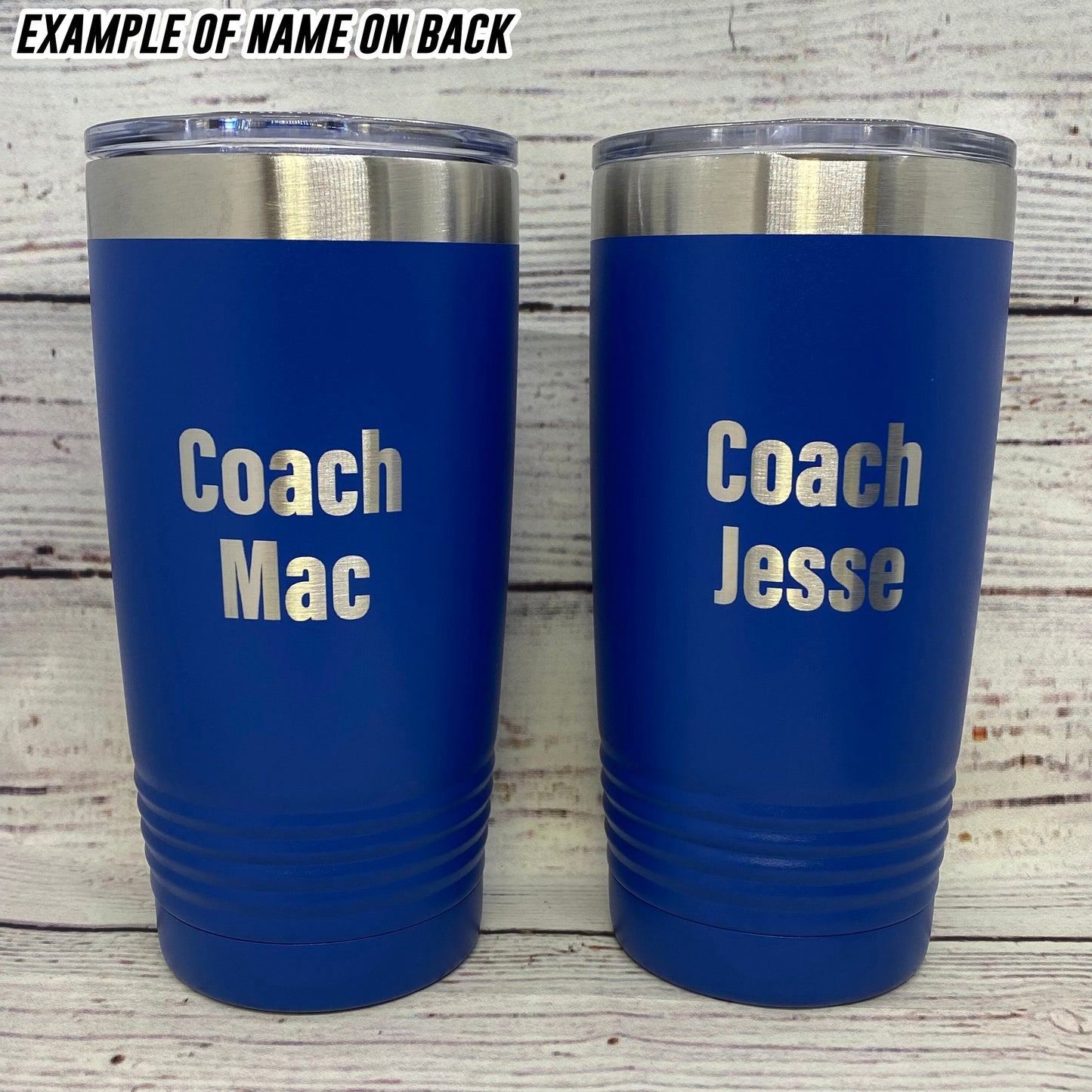 You Don't Scare Me I Coach Girls Water Polo 20oz. Stainless Steel Tumbler