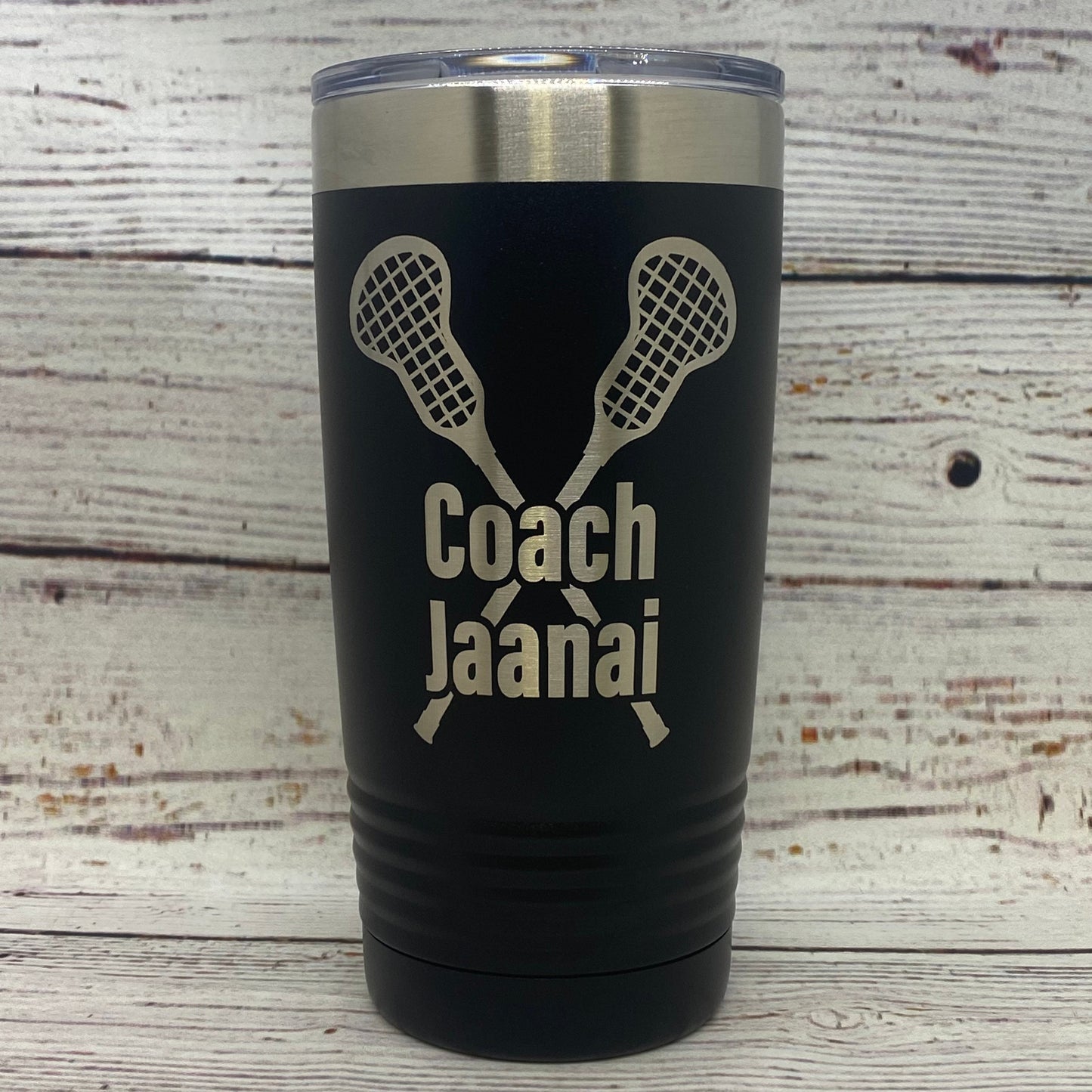 Personalized Lacrosse Coach Tumbler 20oz. Stainless Steel Tumbler