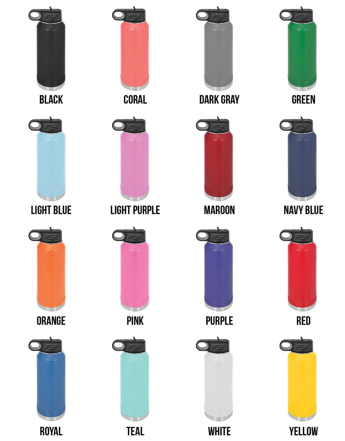 Personalized Brookings Lacrosse Water Bottle 32oz.
