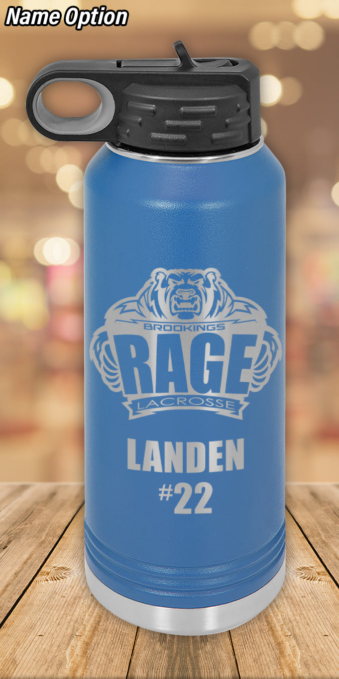 Personalized Brookings Lacrosse Water Bottle 32oz.