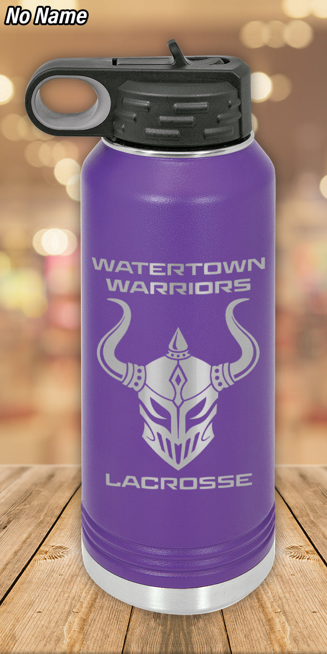 Personalized Watertown Lacrosse Water Bottle 32oz.