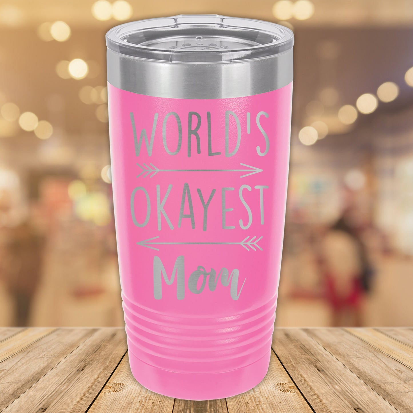 World's Okayest Mom 20oz. Stainless Steel Tumbler