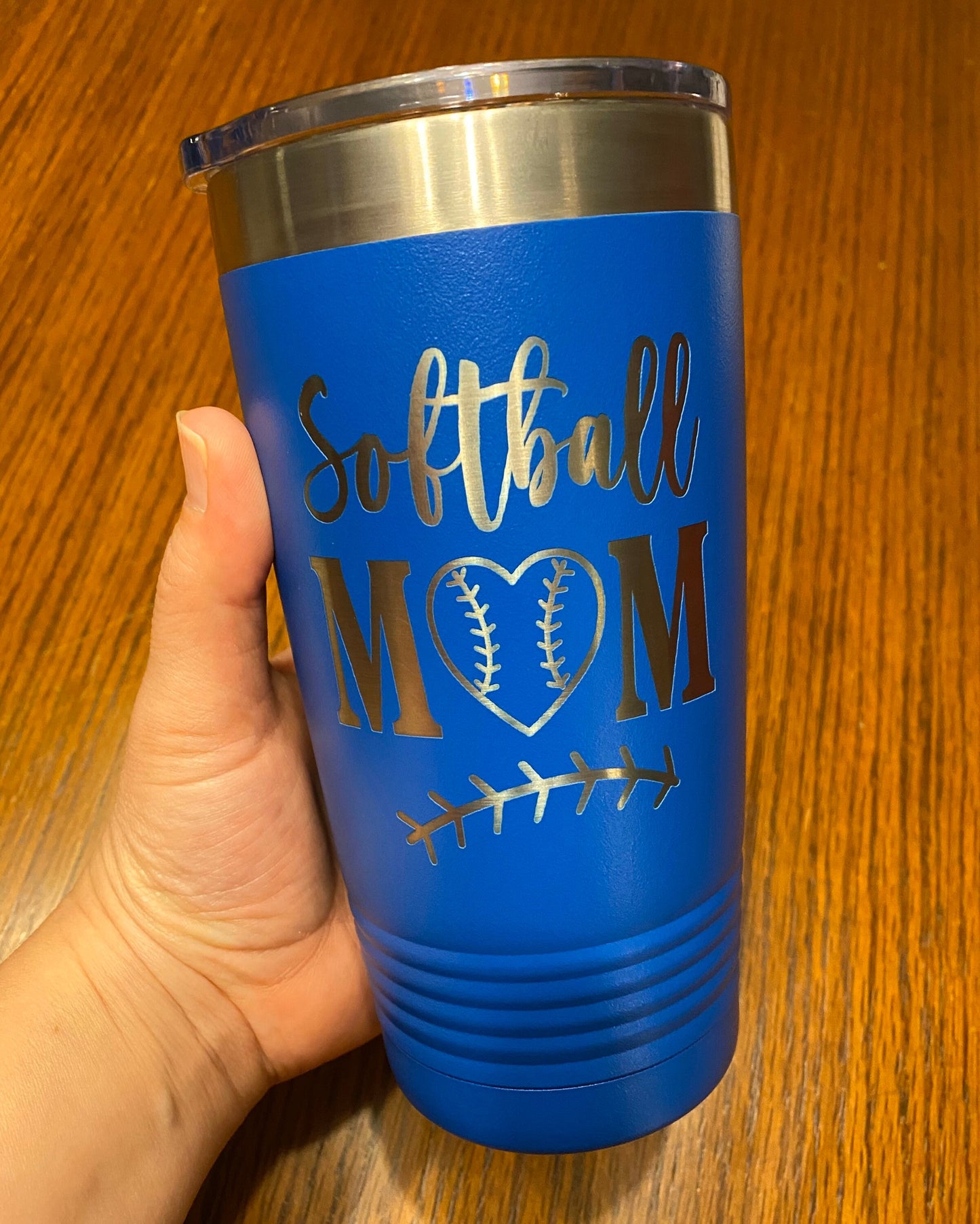 Softball Mom 20oz. Stainless Steel Tumbler