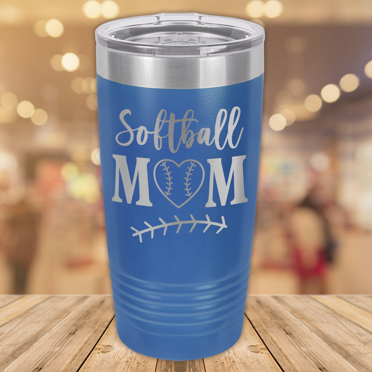 Softball Mom 20oz. Stainless Steel Tumbler