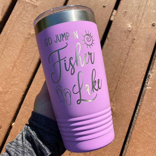Fisher Lake 20oz. Stainless Steel Tumbler