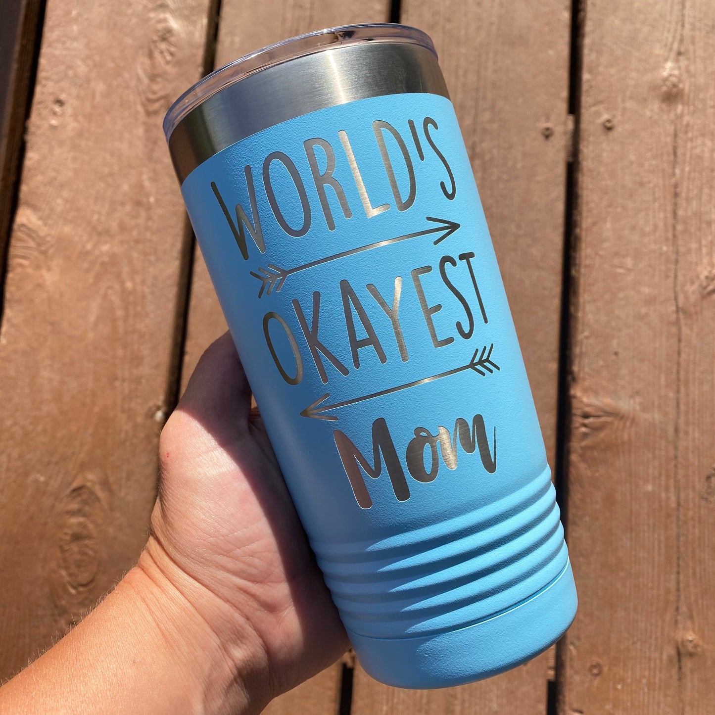 World's Okayest Mom 20oz. Stainless Steel Tumbler