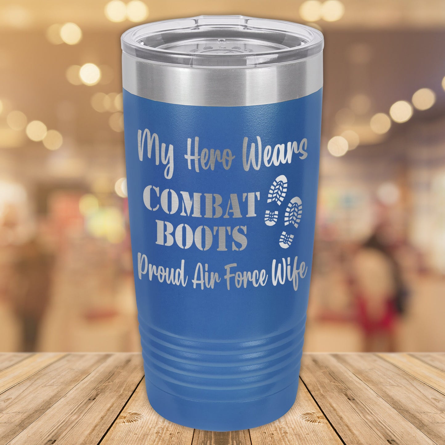 My Hero Wears Combat Boots 20oz. Stainless Steel Tumbler