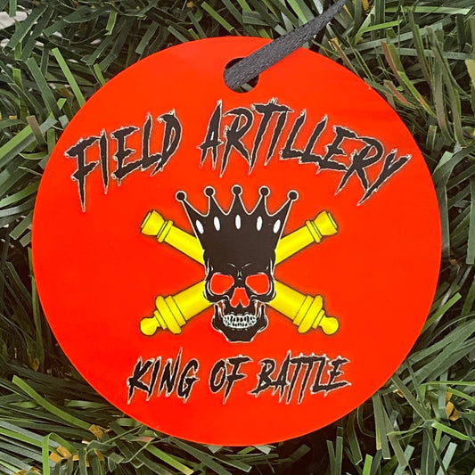 Field Artillery King of Battle | Christmas Ornament | Military