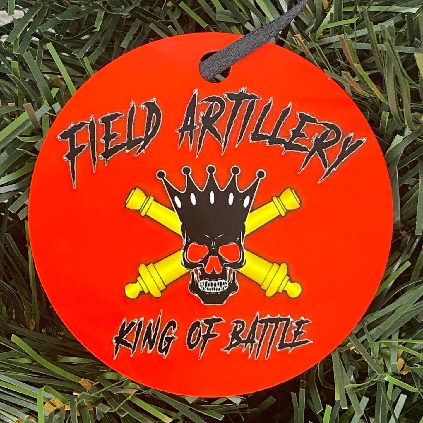 Field Artillery King of Battle | Christmas Ornament | Military