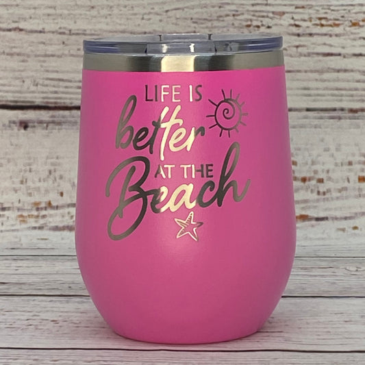 Stemless Stainless Steel Wine Tumbler 12 oz. Stainless Steel Stemless Wine Glass