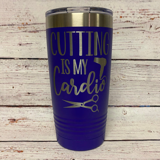 Cutting Is My Cardio 20oz. Stainless Steel Tumbler
